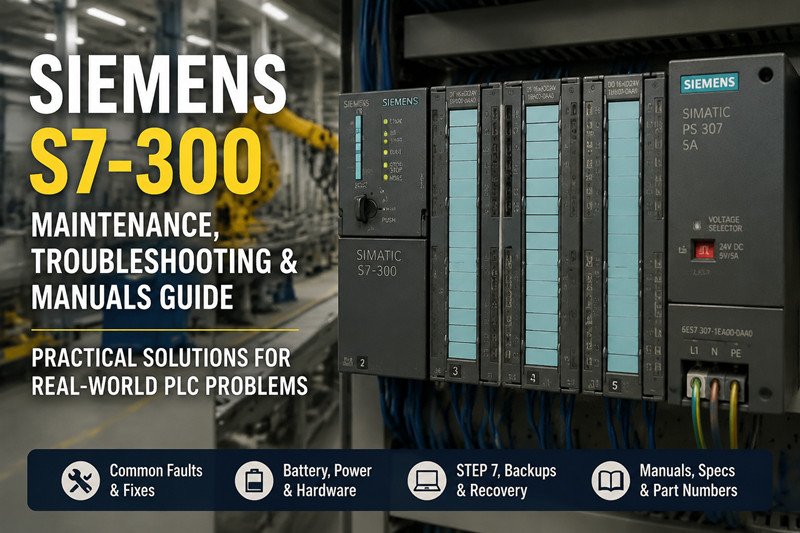 Siemens S7-300: Panduan Penyelenggaraan, Penyelesaian Masalah & Manual