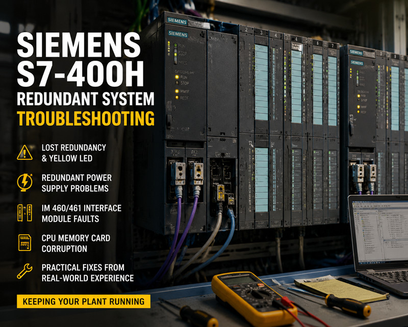 Penyelesaian masalah sistem berlebihan Siemens S7-400H