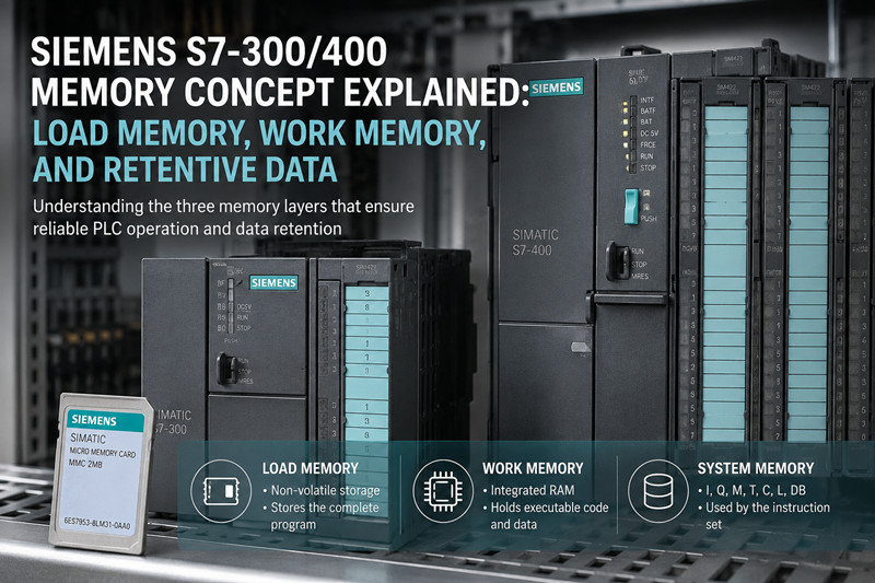 Konsep Memori Siemens S7-300/400 Dijelaskan: Memori Beban, Memori Kerja dan Data Retentif