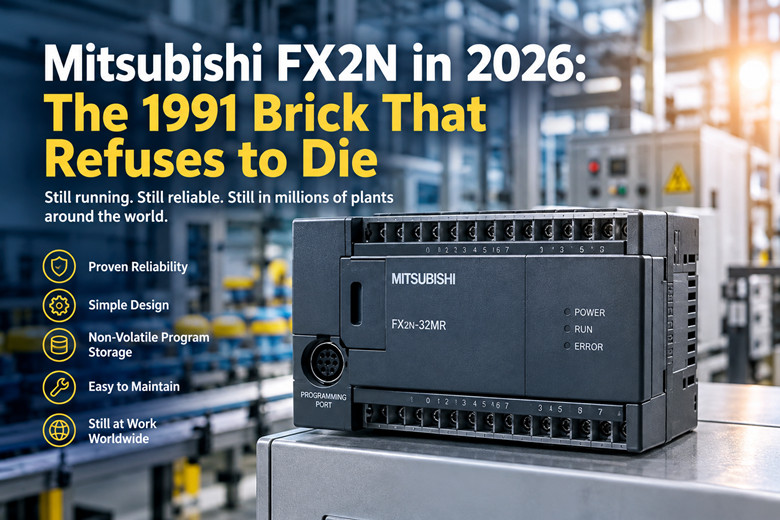 Mitsubishi FX2N pada tahun 2026: Bata 1991 yang Enggan Mati