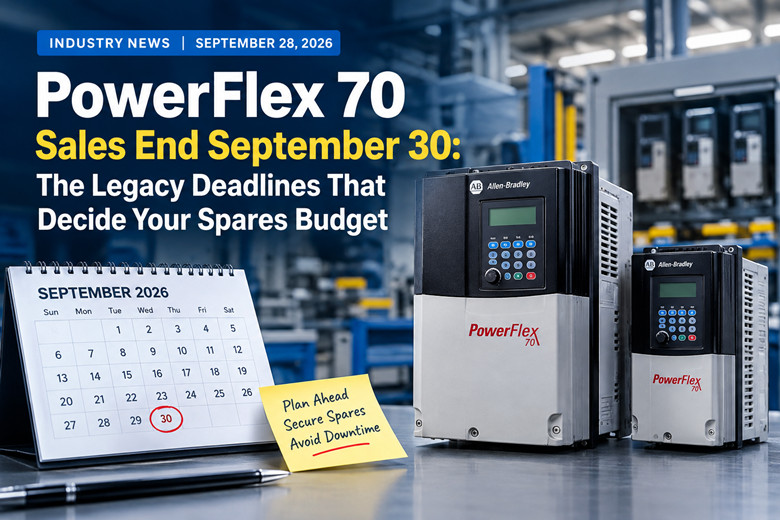 PowerFlex 70 Sales End September 30: The Legacy Deadlines That Decide Your Spares Budget