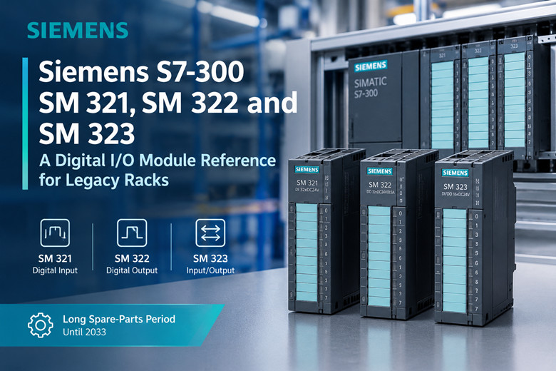 Siemens S7-300 SM 321, SM 322 dan SM 323: Rujukan Modul I/O Digital untuk Rak Legasi