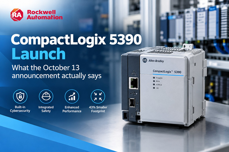 Rockwell CompactLogix 5390 launch: what the October 13 announcement actually says